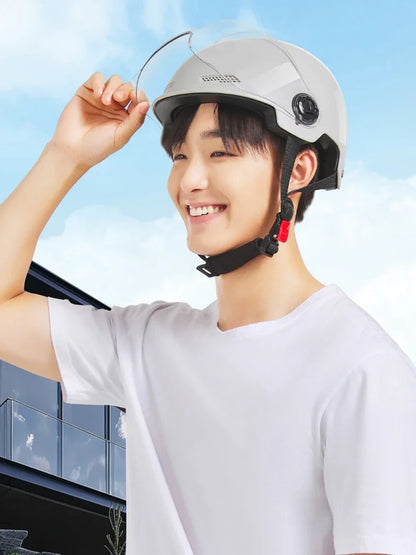 Lightweight Summer Half Helmet for Electric Bikes and Motorcycles