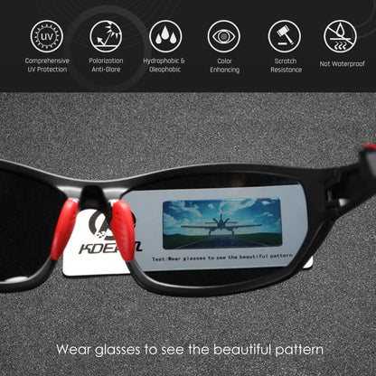KDEAM Polarized Sports Sunglasses for Men - Stylish & Durable