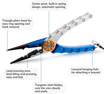 HookUpCo. Corrosion-Resistant Fishing Pliers Set - HookUpCo.
