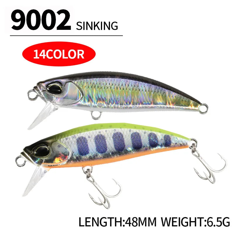 48mm Hard Fishing Lures with Great Action for Professionals