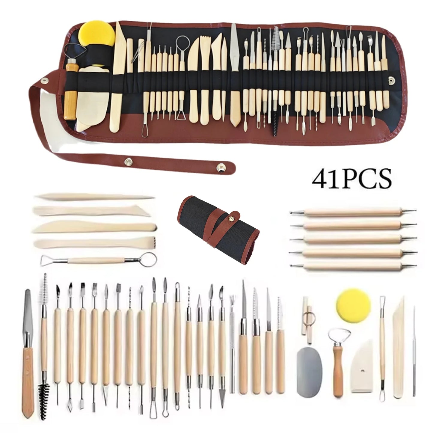 Pottery Clay Sculpting Tools Kits for Creative Artisans - Kits from 5 to 62 PCS.