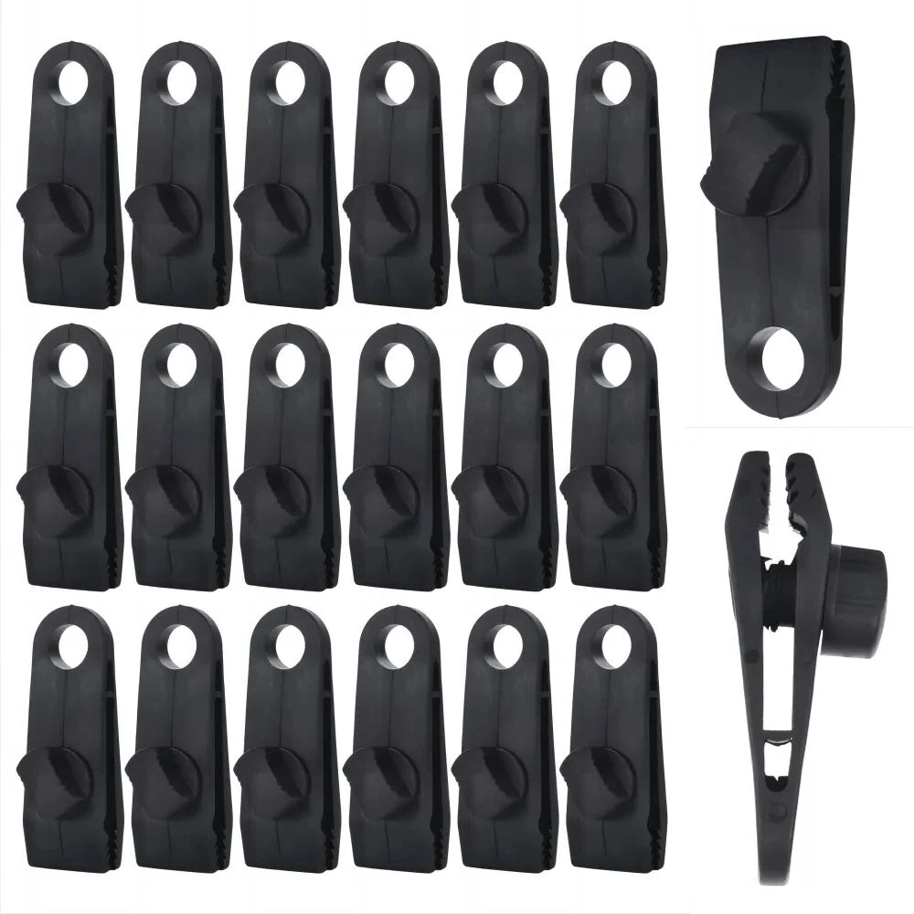 HookUpCo. Heavy Duty Camping Tarp Clips 20PC Set - HookUpCo.