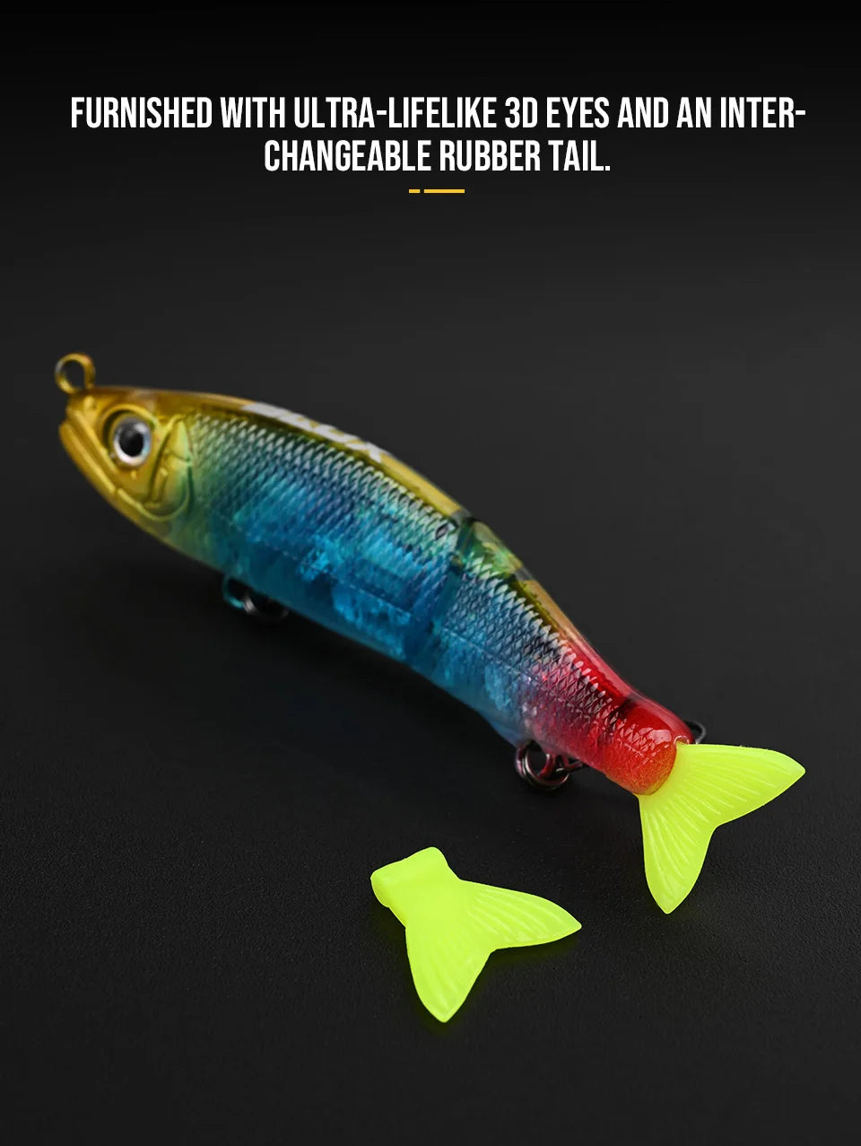 HookUpCo. Sinking Swimbait Lure 70mm - HookUpCo.