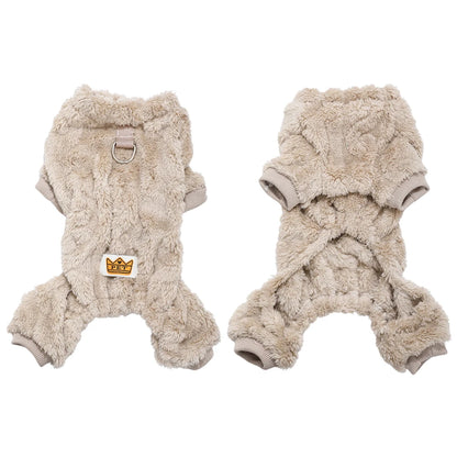 HookUpCo. Cozy Fleece Jumpsuit for Dogs
