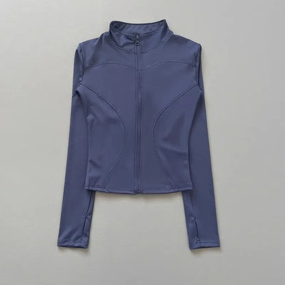 Women's Quick-Dry Stretch Workout Jacket, Slim Fit