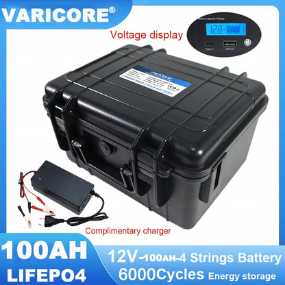 HookUpCo. 12V LiFePO4 Battery with 340Ah Capacity