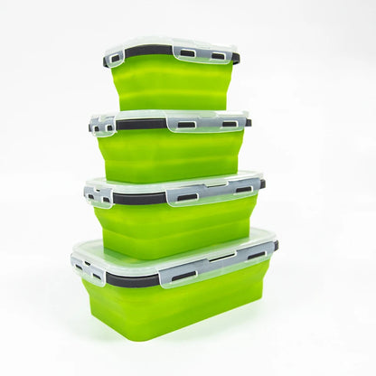 HookUpCo. Portable Silicone Folding Lunch Box