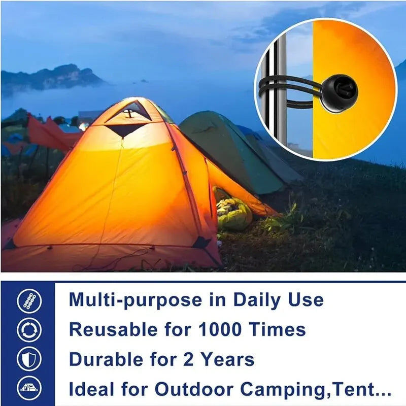 HookUpCo. Heavy Duty Bungee Cords for Tents - HookUpCo.