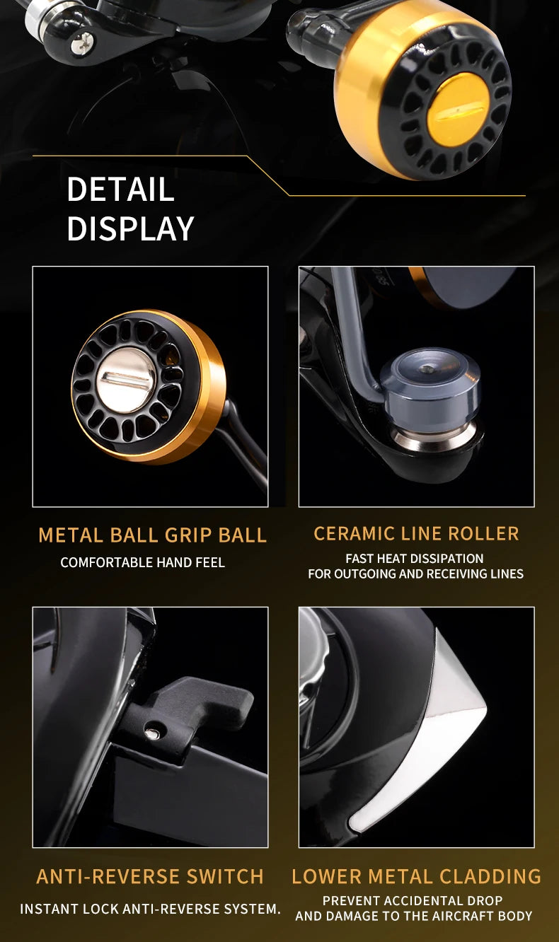 HookUpCo. Premium High-Speed Fishing Reel - HookUpCo.