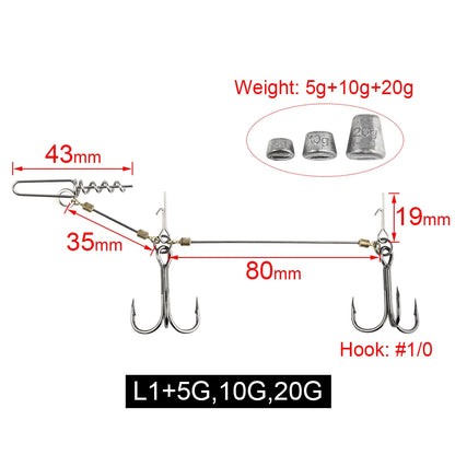 HookUpCo. Multi-Depth Pike Stinger Rig Kit - HookUpCo.