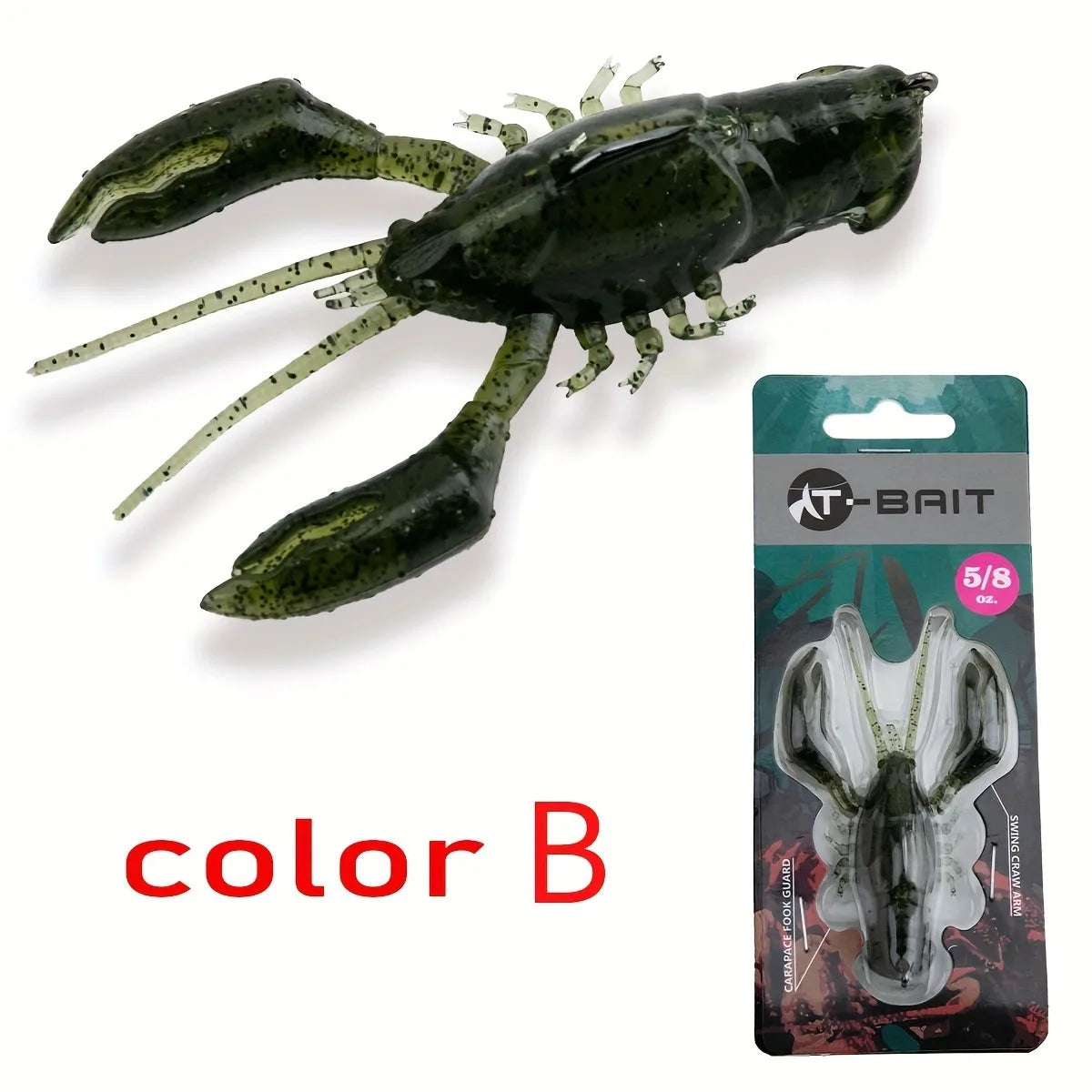 HookUpCo. Soft Craw Fishing Lure - HookUpCo.
