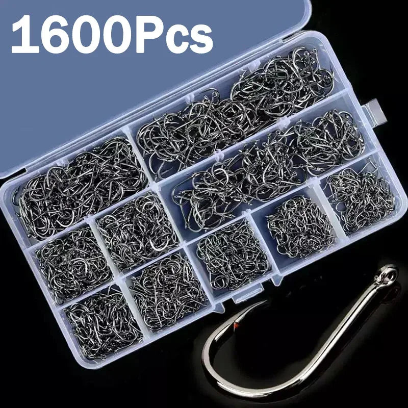 Carbon Steel Fishing Hooks in Bulk 50-1600 PCS - HookUpCo. - HookUpCo.
