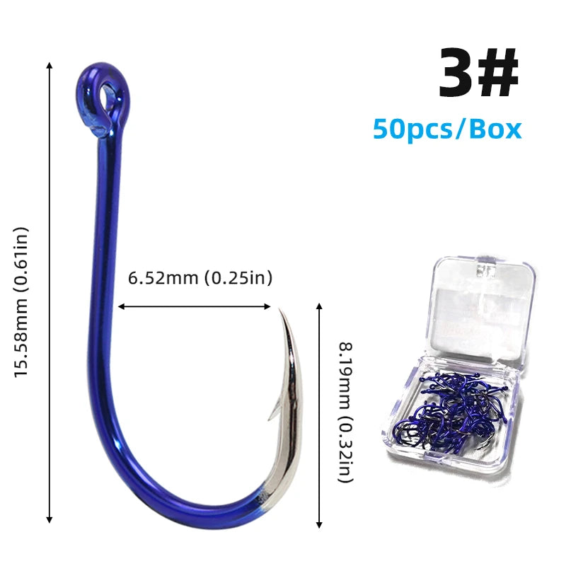 HookUpCo. High Carbon Steel Fishing Hooks Set - HookUpCo.
