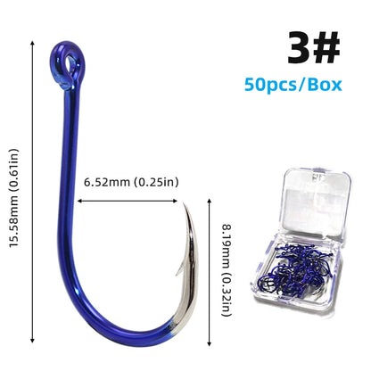 HookUpCo. High Carbon Steel Fishing Hooks Set - HookUpCo.