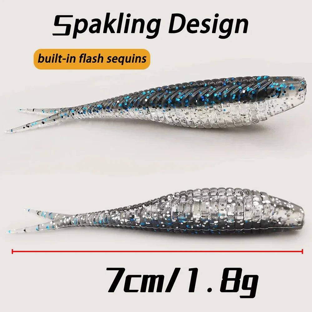 HookUpCo. 70-Piece Soft Lure Set - HookUpCo.