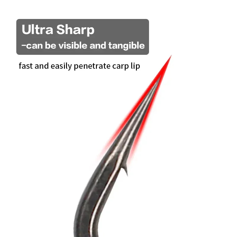 HookUpCo. 10 Ultra Sharp PTFE Coated Fishing Hooks - HookUpCo.