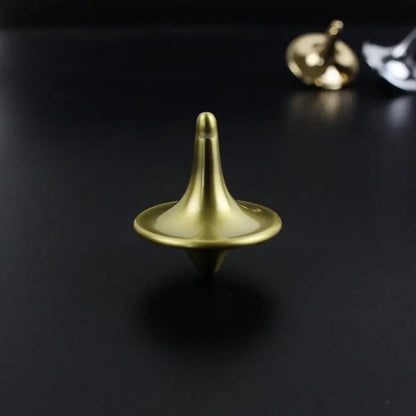 HookUpCo. Silver Metal Spinning Top Toy