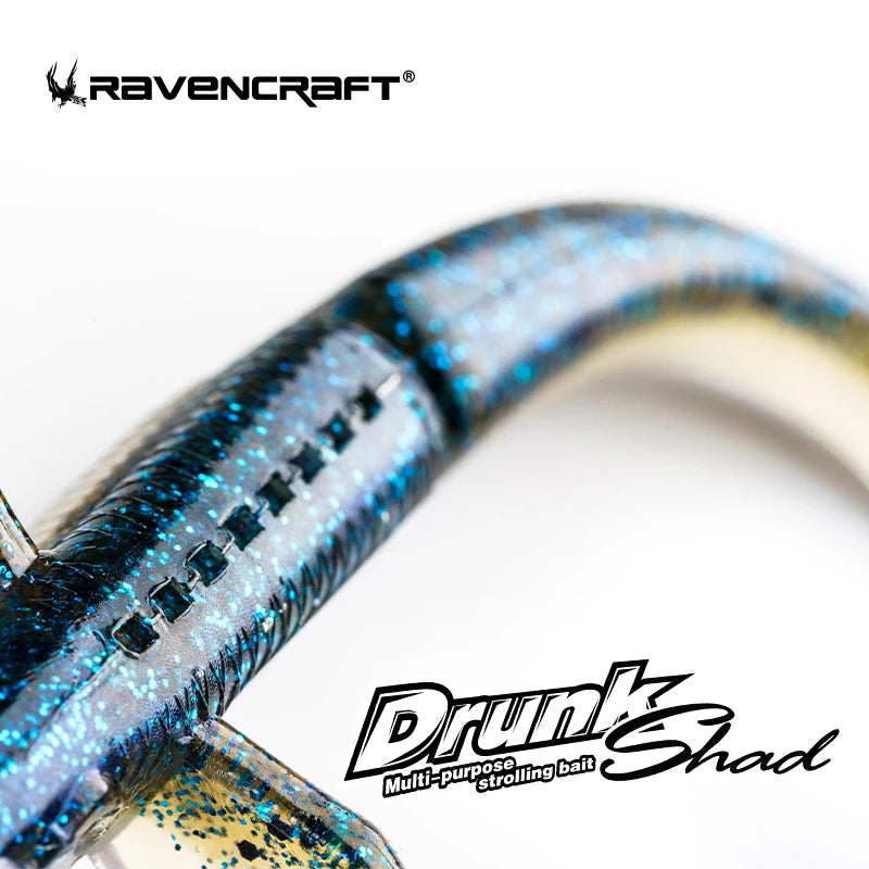 HookUpCo. Drunk Shad Soft Fishing Bait 3 Sizes - HookUpCo.