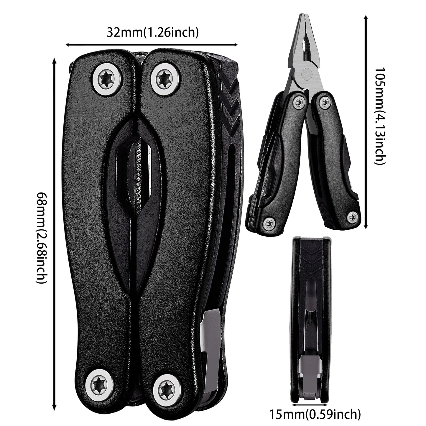 Versatile Folding Multi Tool with Pliers and Knife for Outdoors