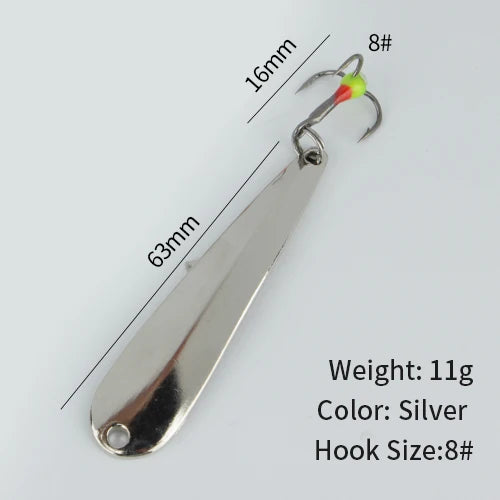 HookUpCo. Winter Ice Fishing Metal Jig Lures