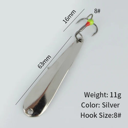 HookUpCo. Winter Ice Fishing Metal Jig Lures