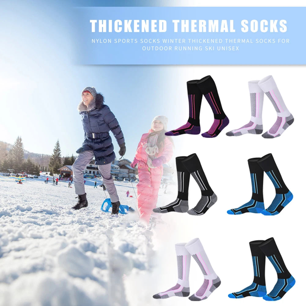 Thick Winter Ski Socks for Outdoor Sports - Anti-Cold Comfort