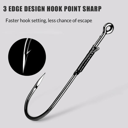 HookUpCo. Heavy Cover Worm Hooks for Bass Fishing - HookUpCo.