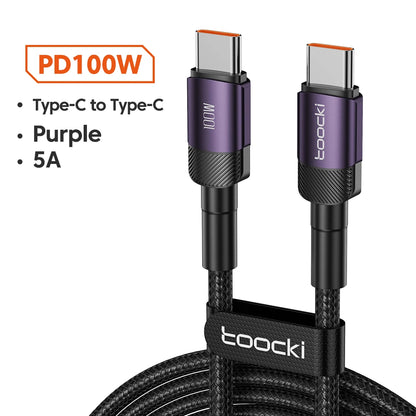 HookUpCo. 100W Type C to USB C Fast Charging Cable