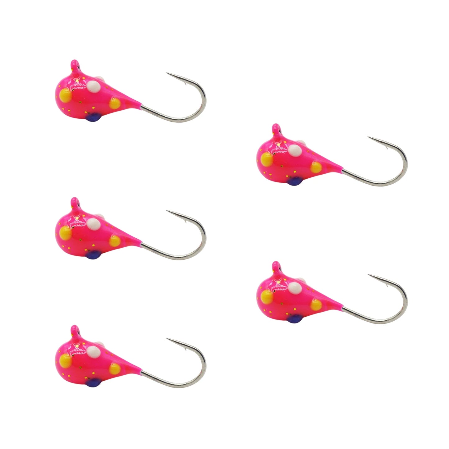 HookUpCo. Glow Tungsten Ice Fishing Jigs