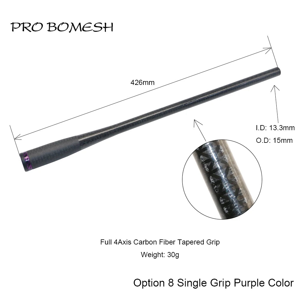 HookUpCo. Carbon Fiber Taper Grip Fishing Handle - HookUpCo.