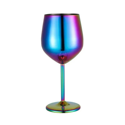 Elegant Stainless Steel Wine Goblet - 500ML