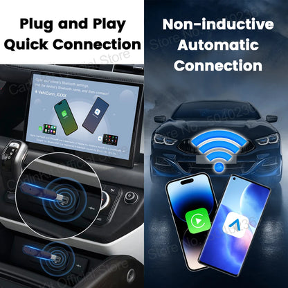 Wireless CarPlay Adapter for Easy Auto Connection Plug & Play
