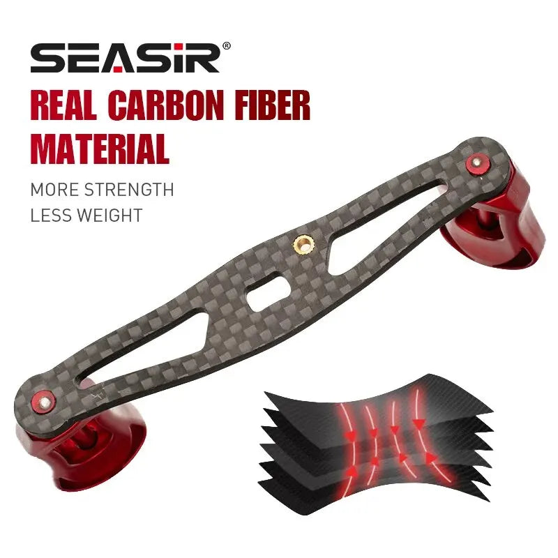 HookUpCo. Ultra Light Carbon Fiber Reel Handle - HookUpCo.