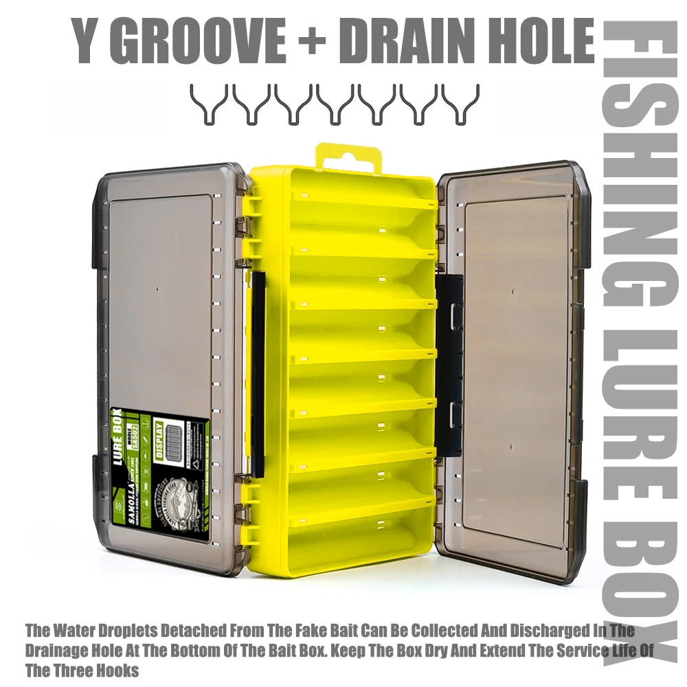 Compact Double-Sided Tackle Box for Efficient Fishing Storage