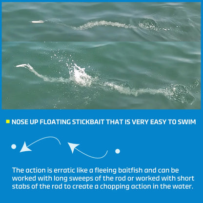 Blue Vortex Floating Stickbait for Saltwater Fishing