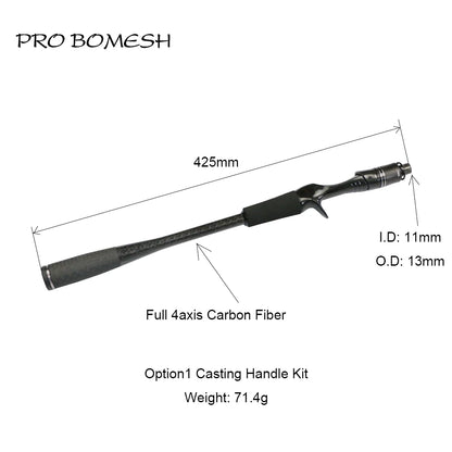 HookUpCo. Carbon Fiber Taper Grip Fishing Handle - HookUpCo.
