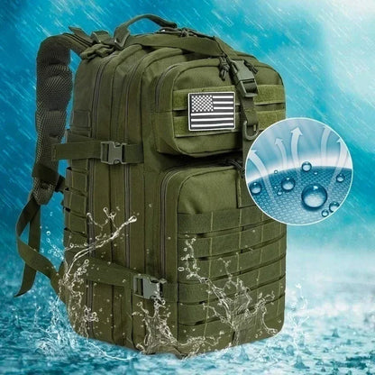 HookUpCo. 30L Waterproof Tactical Backpack