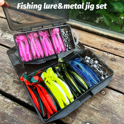 HookUpCo. 50PCS Metal Jig Bait Fishing Lure Kit - HookUpCo.