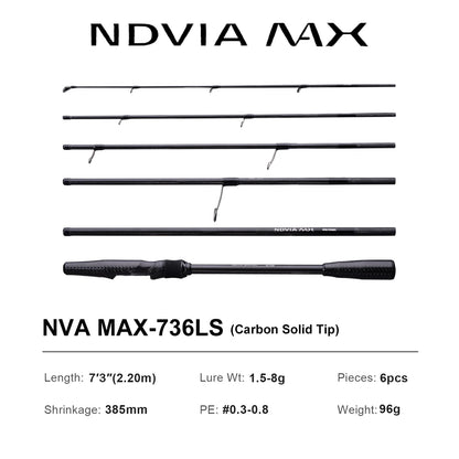 HookUpCo. 8FT Tubular Tip Fishing Rod for Squid