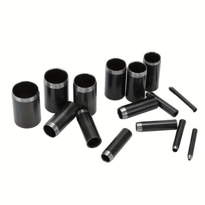 15 Sizes Round Hole Punch Tool Set with Storage Case