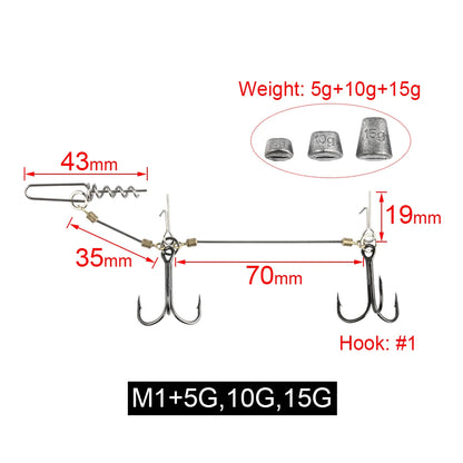 HookUpCo. Multi-Depth Pike Stinger Rig Kit - HookUpCo.
