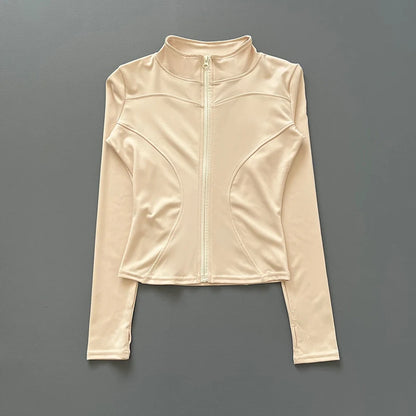 Women's Quick-Dry Stretch Workout Jacket, Slim Fit