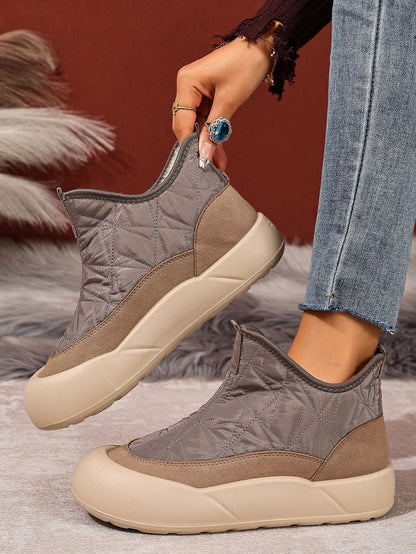 Cozy Fleece-Lined Snow Boots for Women - Non-Slip Comfort