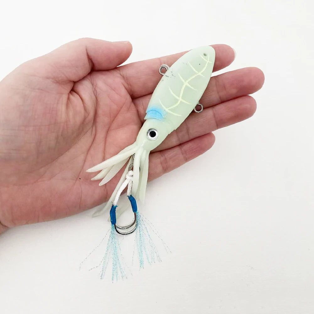 HookUpCo. 40g Squid-Design VIB Lure for Fishing