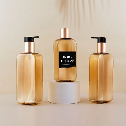 HookUpCo. 3-Pack Reusable Soap Dispenser Bottles
