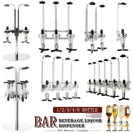 Wall-Mounted Liquor Dispenser for Home Bar by HookUpCo.