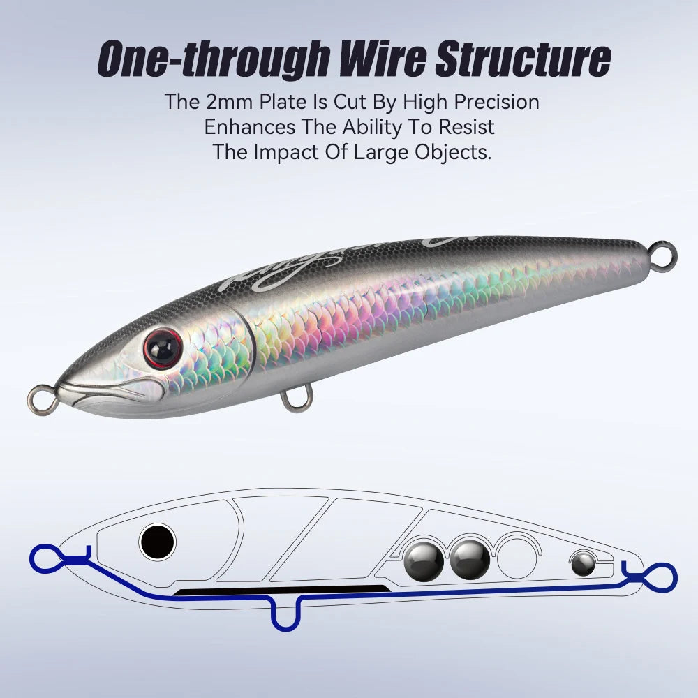 HookUpCo. Phantom Topwater Pencil Lures 180mm 200mm - HookUpCo.
