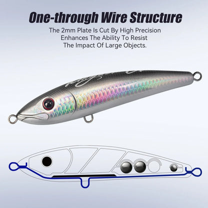 HookUpCo. Phantom Topwater Pencil Lures 180mm 200mm - HookUpCo.