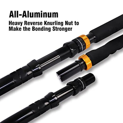 HookUpCo. Bent Butt Saltwater Fishing Rod 2-Piece - HookUpCo.