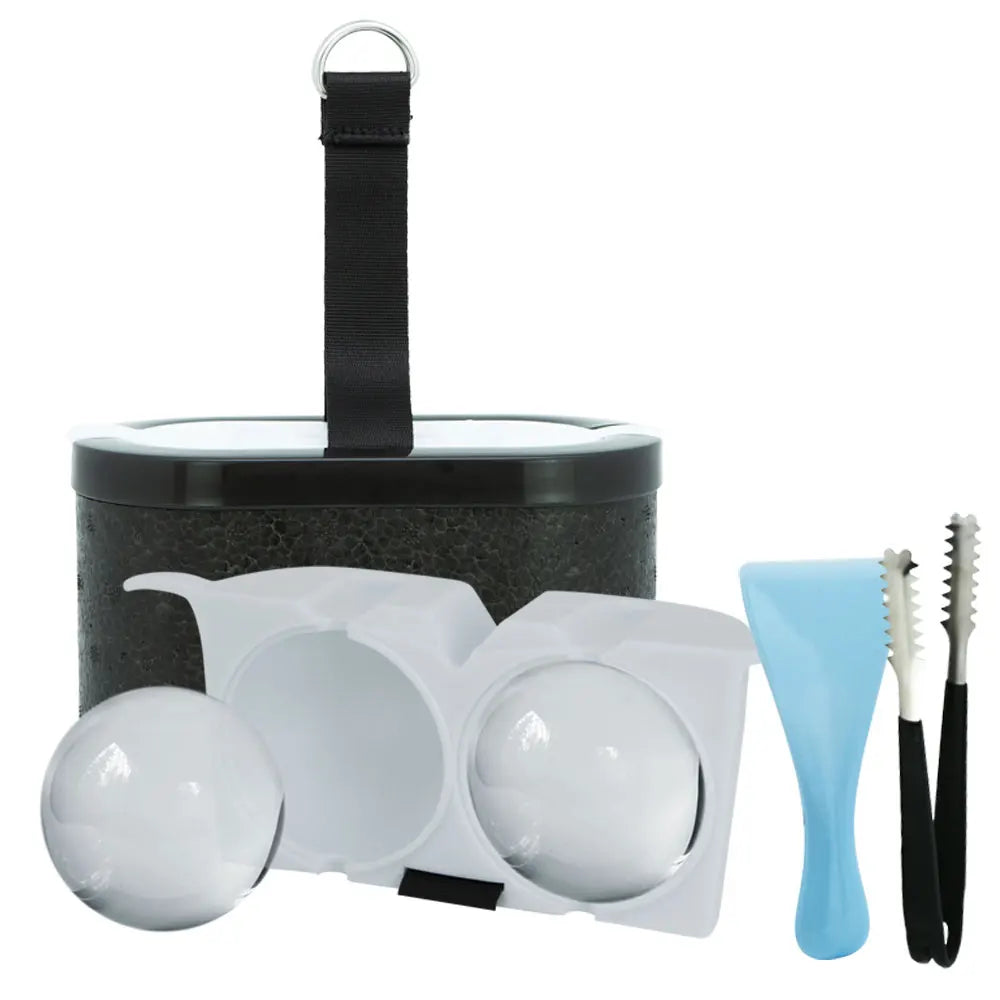 HookUpCo. Whiskey Ice Ball Maker for Perfect Drinks